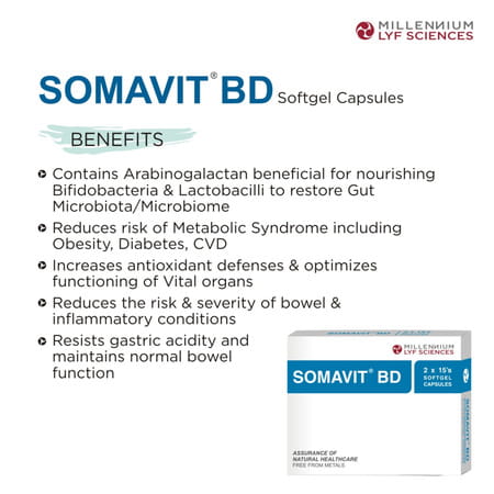 Somavit Bd Strip Of 15 Softgel Capsules (Pack Of 2)