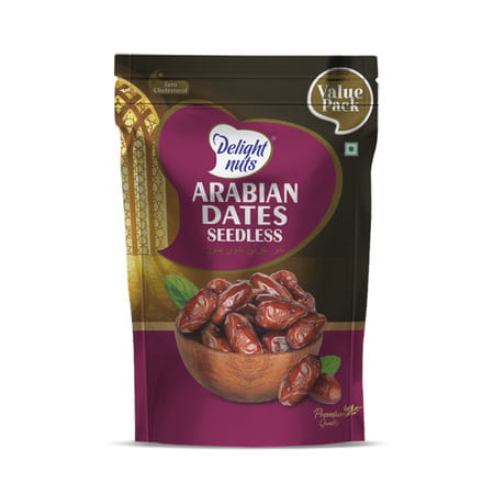 Delight Nuts Seedless Arabian Dates 500gm