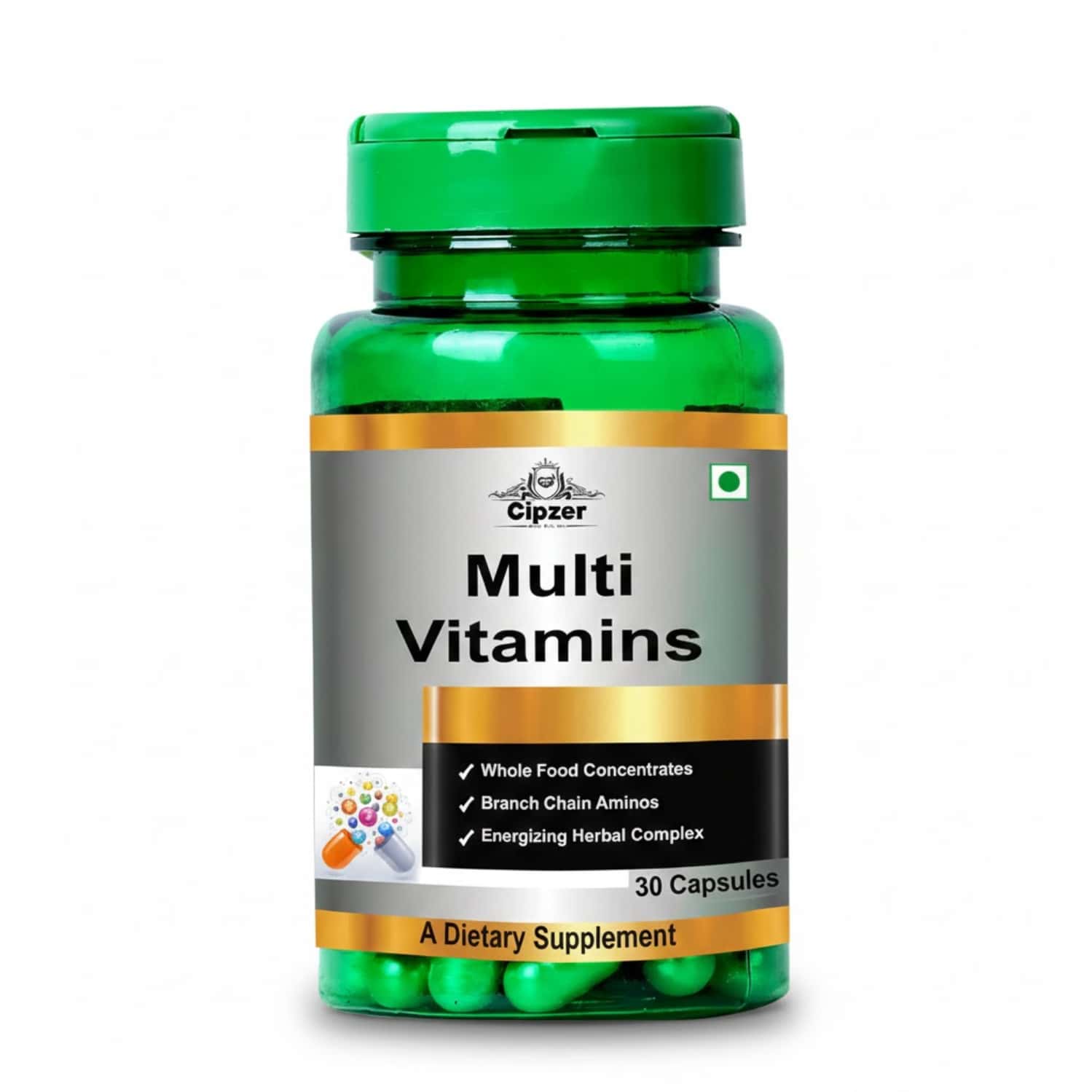 Cipzer Multivitamin Capsule Revitalize For Immunity | Energy | & Essential Minerals- 30 Capsules
