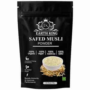 Earth King Safed Musli Powder (chlorophytum Borivilianum) For Men & Women 100gm