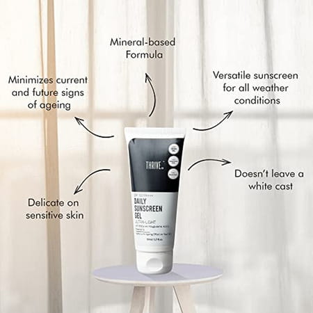 Thriveco Ultra-Light Sunscreen Gel 50 Ml And Oil-Free Hydrating Gel 50ml