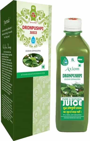 Axiom Dronpushpi Juice|Helpful In Skin Problems|Improves Respiratory Problems -500Ml