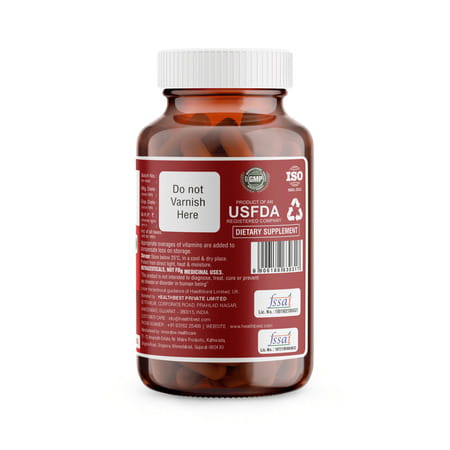 Healthbest Haemobest Iron Supplement For Hemoglobin Support Energy & Immunity - 30 Capsules