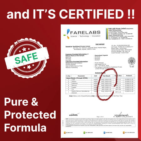 Healthbest Iron Supplement For Hemoglobin Support Energy & Immunity - 30 Capsules