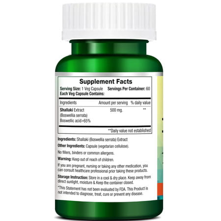 Morpheme Remedies Boswellia Shallaki 500 Mg - 60 Veg Capsules