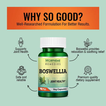 Morpheme Remedies Boswellia Shallaki 500 Mg - 60 Veg Capsules