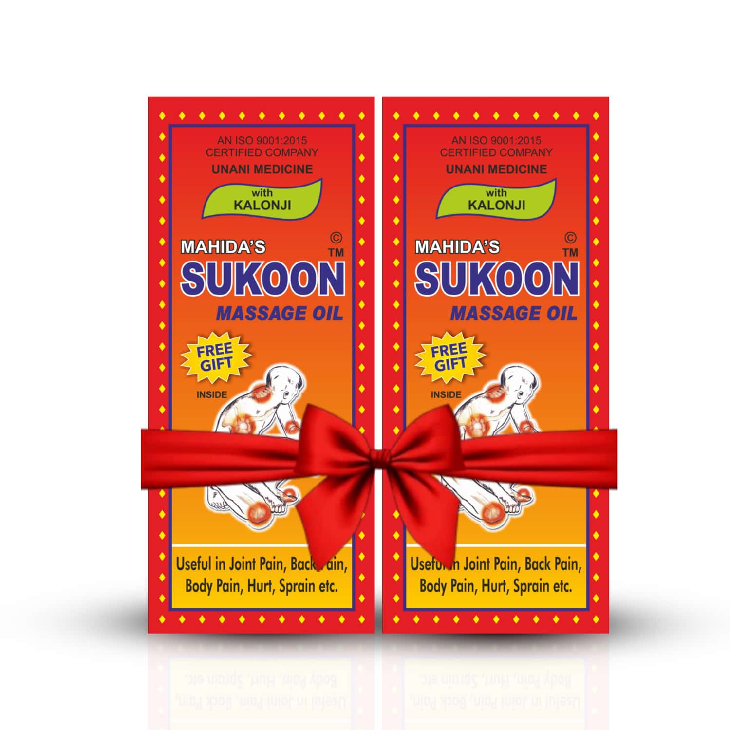 Mahida'S Sukoon Massage Oil (Instant Relief) 500 Ml (Pack Of 2)
