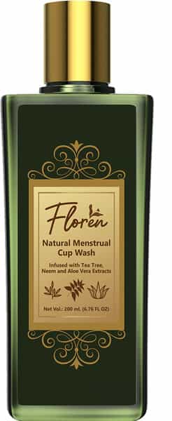 Floren Menstrual Cup Wash Prevents Infections Blood Stains Removes Odour - 200Ml (Pack Of 1)