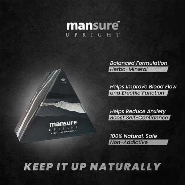 Mansure Upright For Men's Health - 1 Pack (60 Capsules)
