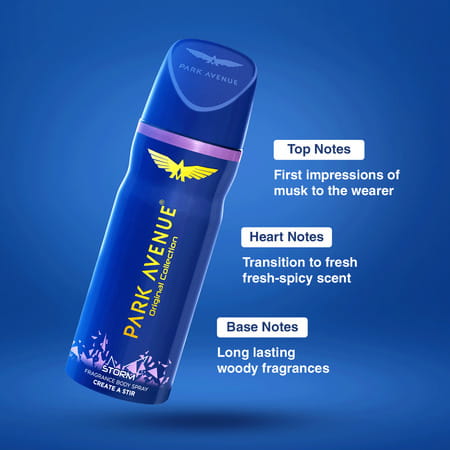 Park Avenue Storm Perfume For Men Fresh Long Lasting Fragrance Super Saver Pack 220 Ml