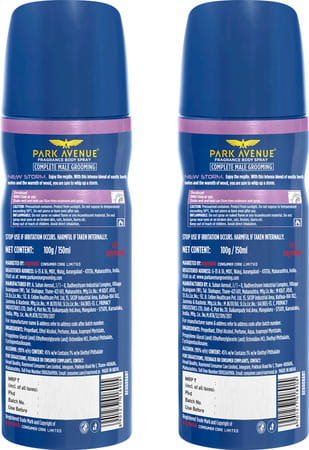 Park Avenue Storm Perfume For Men Fresh Long Lasting Fragrance Super Saver Pack 220 Ml