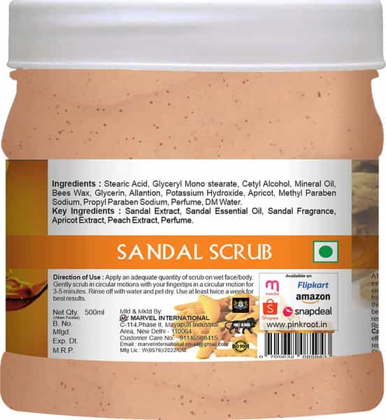 Pink Root Sandal Scrub 500Ml