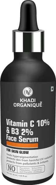 Khadi Organique Vitamin C 10% & B3 2% Face Serum For Skin Brightening-30Ml