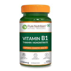 Pure Nutrition Vitamin B1 (thiamine Mononitrate) 1700 Mcg - 120 Veg Capsules