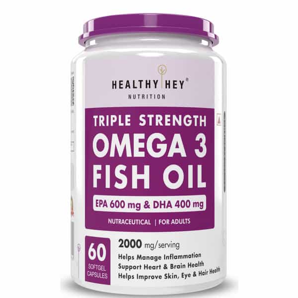Healthyhey Sardine Fish Oil | Omega 3 For Women And Men 60 Softgel Capsules