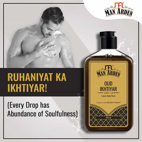 Man Arden Oud Ikhtiyar Luxury Body Wash Infused With Shea Butter & Vitamin E 250Ml