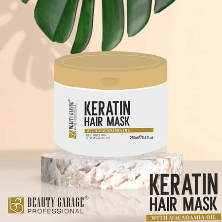 Beauty Garage Keratin Hair Mask With Macadamia Oil (Restore Fry & Damage Hair) 250ml