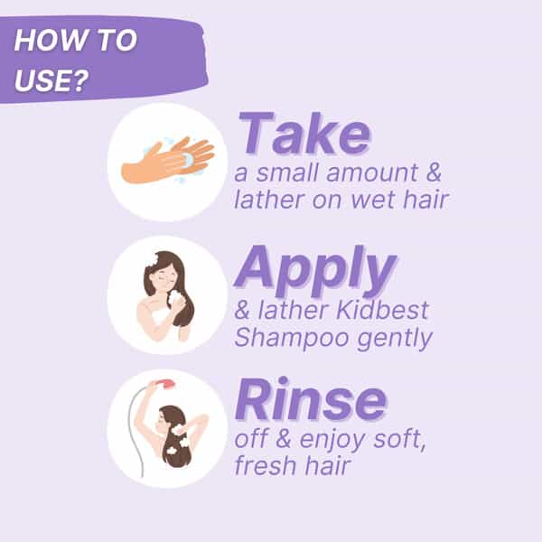 Healthbest Hair Shampoo For Kids Dry Damaged To Normal Hair Tear Paraben And Sls Free - 500Ml