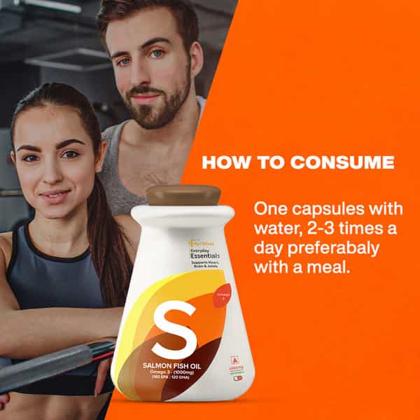 Myfitfuel Salmon Fish Oil | 1000Mg (180 Epa 120 Dha) | 100 Softgels