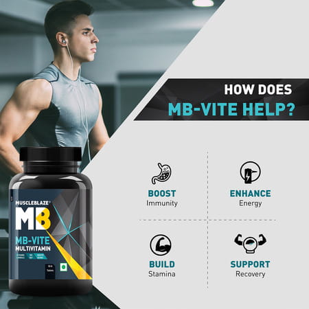 Muscleblaze Mb - Vite Daily Multivitamin With 51 Ingredients | 90 Multivitamin Tablets