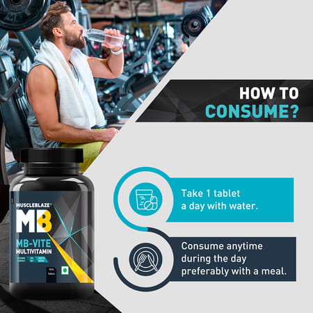 Muscleblaze Mb - Vite Daily Multivitamin With 51 Ingredients | 90 Multivitamin Tablets
