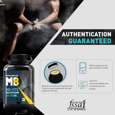 Muscleblaze Mb - Vite Daily Multivitamin With 51 Ingredients | 90 Multivitamin Tablets