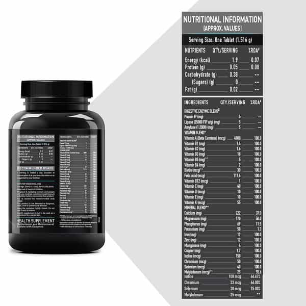 Muscleblaze Mb - Vite Daily Multivitamin With 51 Ingredients | 90 Multivitamin Tablets