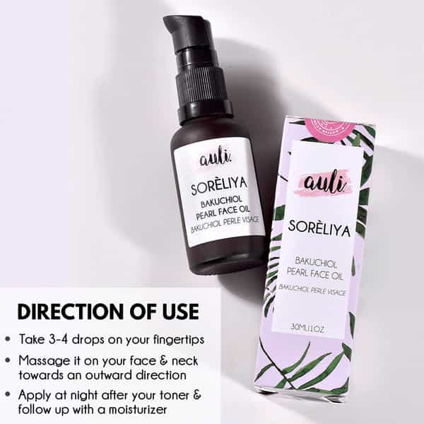 Auli Soreliya Hydrating Moisturising Rejuvenating Pigmentation Removing Facial Oil - 30Ml