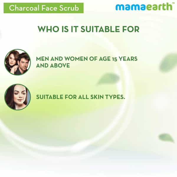 Mamaearth Charcoal For Deep Exfoliation Face Scrub 100 G