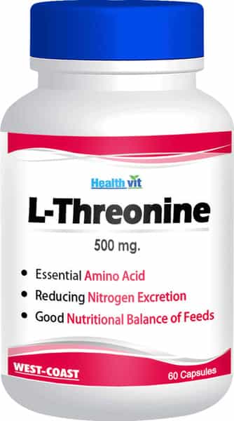 Healthvit L-Threonine 500 Mg - 60 Capsules