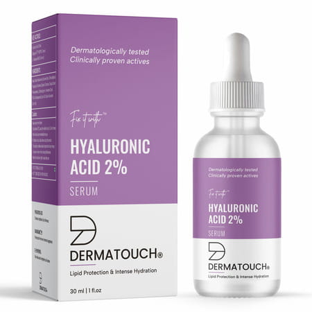 Dermatouch Hyaluronic Acid 2% Serum | For Intense Hydration Glowing Skin| For Both Men & Women| 30ml
