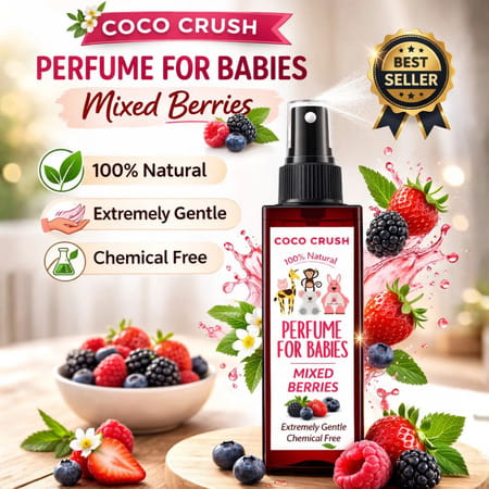 Coco Crush Baby Mixed Berry Perfume 200Ml | Natural Fragrance | Gentle & Safe For Babies & Kid