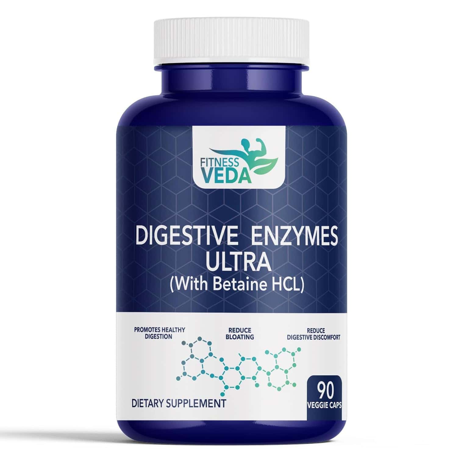 Fitnessveda Digestive Enzyme Capsules For Better Digestive Function | Healthy Gut