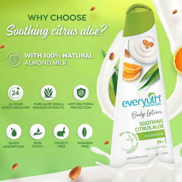 Everyuth Naturals Body Lotion Soothing Citrus Aloe 200Ml