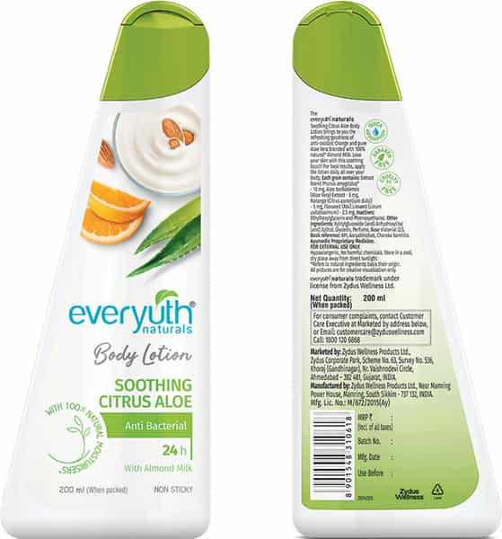 Everyuth Naturals Body Lotion Soothing Citrus Aloe 200Ml