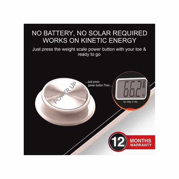 Easycare (Kinetic System-No Battery) Luxurious Edition Weighing Scale Capacity 8Kg - 180Kgs