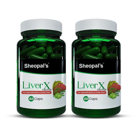 Sheopal'S Liver X Factor Ayurvedic Fatty Liver Supplement | 60 Capsules | Pack Of 2