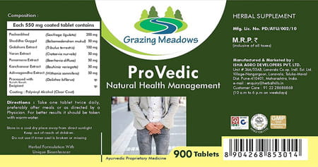 Grazing Meadows Provedic 900 Tablets (Pack Of 5)