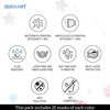 Quarant 4 Ply Designer Protective Surgical Face Mask With Nose Pin White Combo - Pack Of 50