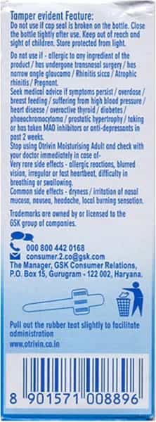 Otrivin Moisturising Adult Bottle Of 10Ml Nasal Drops