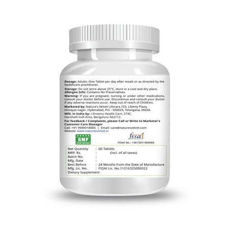Natures Velvet Multivitamin Multiminerals & Antioxidants | 60 Tablets