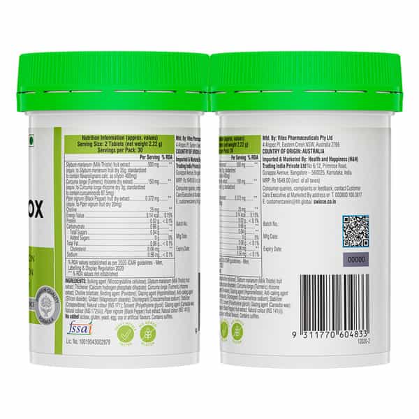 Swisse Ultiboost Liver Detox Tablet 60 No's