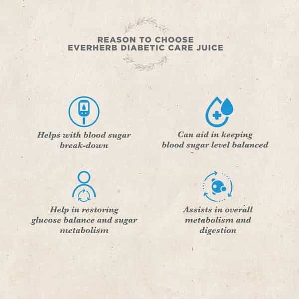 Everherb Diabetic Care Juice-13 Potent Ingredients -Healthy Blood Sugar Management - 500 Ml Bottle
