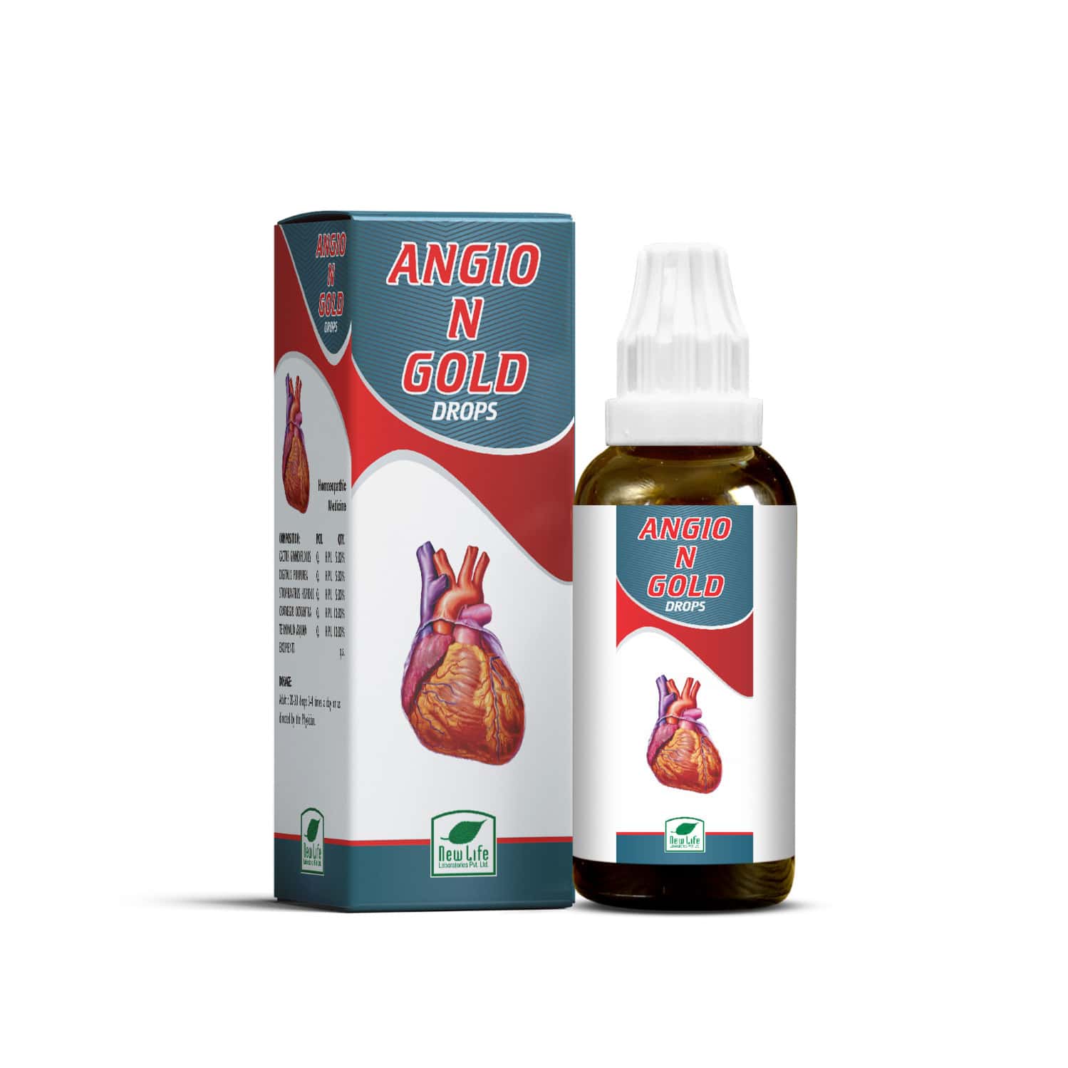 New Life Nl Angio-n-gold Drops | 30 Ml