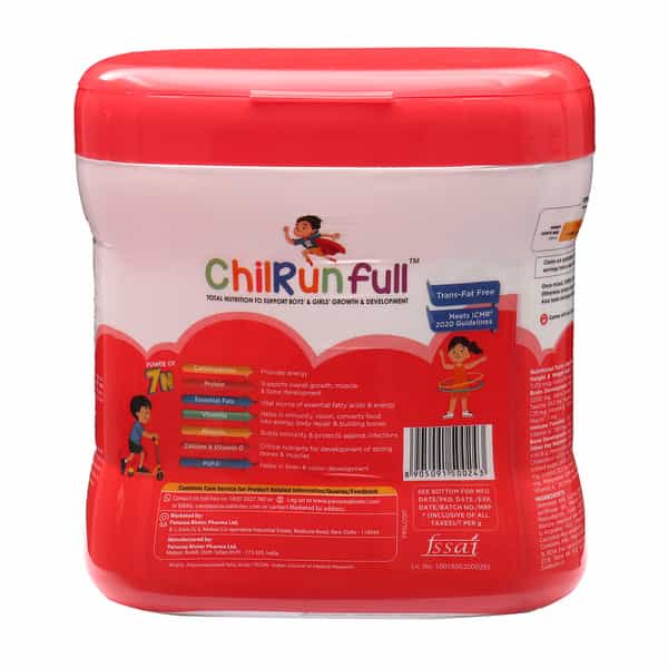 Chilrunfull Chocolate Flavour Total Nutrition To Support Childs Growth & Devlopment Jar Of 200Gm