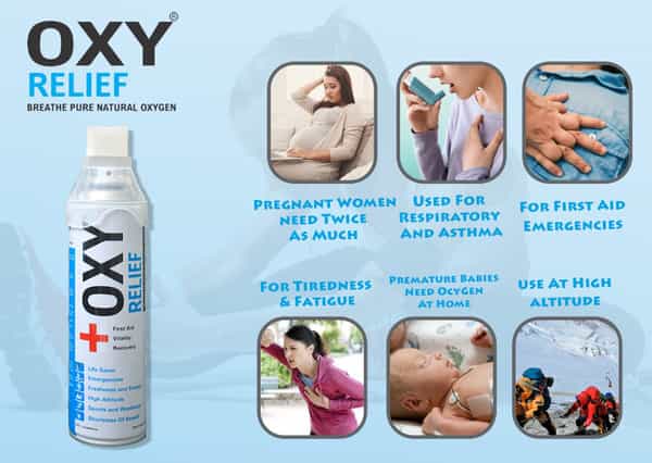 Oxy Relief Oxygen Cylinder - Gas Content 12 Litres