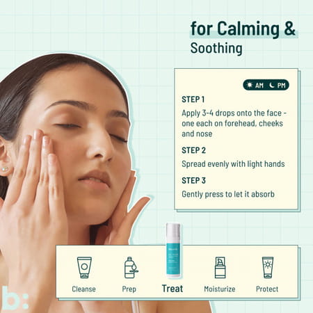 Biocule The Calm Soothing Face Serum With Cica + Bisabolol For Skin Soothing & Calming (30 Ml)