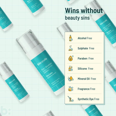 Biocule The Calm Soothing Face Serum With Cica + Bisabolol For Skin Soothing & Calming (30 Ml)