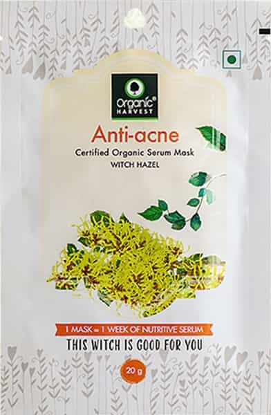 Organic Harvest Anti-Acne Serum Sheet Mask- 20Gm