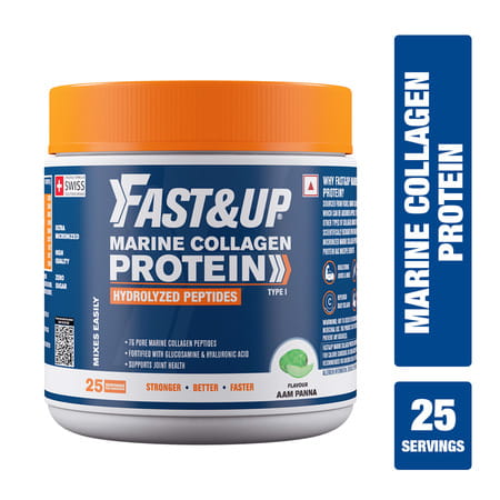 Fast&Up Sports Collagen Protein | 7g Type 1 Marine Collagen Peptides (25 Servings)